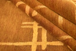 Close-up detail of New Nepal Carpets rug from Nepal showing Wool weave