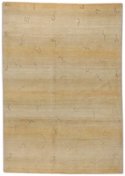 Full view of New Nepal Carpets rug from Nepal, 203 × 142 cm in Beige tones