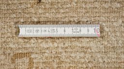 Full view of New Nepal Carpets rug from Nepal, 142 × 74 cm in Beige tones