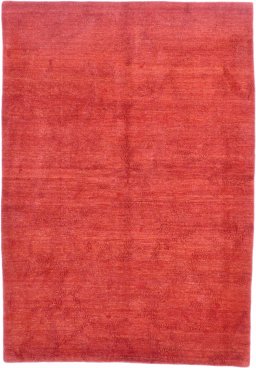 Full view of 1980s Nepal Carpets rug from Nepal, 244 × 173 cm in Red tones