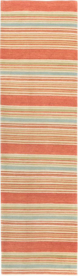 Full view of New Nepal Carpets rug from Nepal, 305 × 86 cm in Multi Color tones