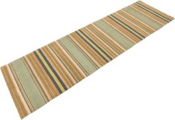 Corner detail of New Nepal Carpets rug showing border pattern and Wool pile