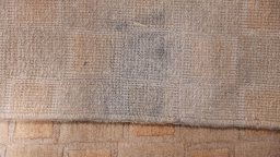 Close-up detail of New Nepal Carpets rug from Nepal showing Wool weave