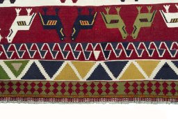 Central medallion detail of New Kilim Dastan rug from Iran / Persia