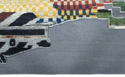 Central medallion detail of New Kilim Dastan rug from Turkey