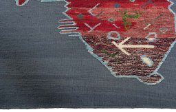 Central medallion detail of New Kilim Dastan rug from Turkey
