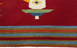 Central medallion detail of New Kilim Dastan rug from Turkey