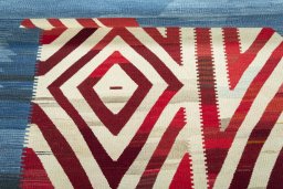 Full view of New Kilim Dastan rug from Turkey, 197 × 125 cm in Multi Color tones