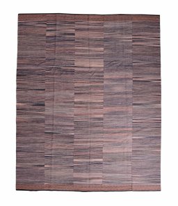 Full view of New Kilim Kiasar rug from Iran / Persia, 307 × 250 cm in Red tones