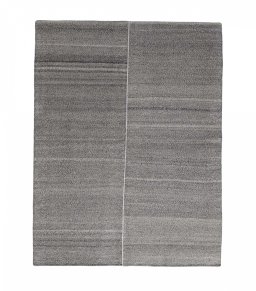 Full view of New Kilim Kiasar rug from Iran / Persia, 187 × 142 cm in Gray tones