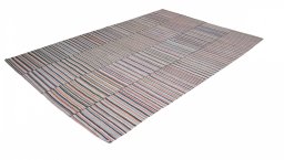 Corner detail of New Kilim Kiasar rug showing border pattern and Wool pile