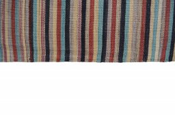 Close-up detail of New Kilim Kiasar rug from Iran / Persia showing Wool weave