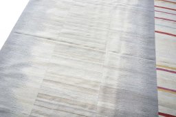 Surface texture of New Kilim Kiasar rug with natural Wool and intricate pattern
