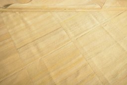 Full view of New Kilim Kiasar rug from Iran / Persia, 320 × 220 cm in Yellow tones