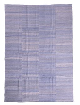 Full view of New Kilim Kiasar rug from Iran / Persia, 315 × 219 cm in Blue tones