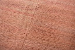 Backside of handmade New Kilim Kiasar rug showing knot structure and weave density