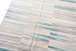 Surface texture of New Kilim Kiasar rug with natural Wool and intricate pattern