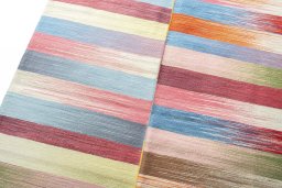 Surface texture of New Kilim Kiasar rug with natural Wool and intricate pattern
