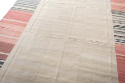 Surface texture of New Kilim Kiasar rug with natural Wool and intricate pattern