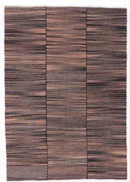 Full view of New Kilim Kiasar rug from Iran / Persia, 241 × 170 cm in Red tones