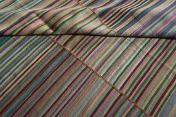 Backside of handmade New Kilim Kiasar rug showing knot structure and weave density