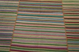 Surface texture of New Kilim Kiasar rug with natural Wool and intricate pattern