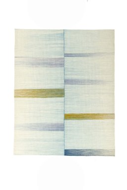 Full view of New Kilim Kiasar rug from Iran / Persia, 198 × 157 cm in Blue tones