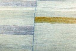 Full view of New Kilim Kiasar rug from Iran / Persia, 198 × 157 cm in Blue tones