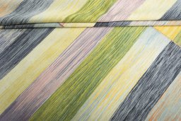 Full view of New Kilim Kiasar rug from Iran / Persia, 205 × 196 cm in Multi Color tones
