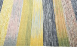 Close-up detail of New Kilim Kiasar rug from Iran / Persia showing Wool weave