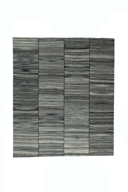 Full view of New Kilim Kiasar rug from Iran / Persia, 294 × 251 cm in Gray tones
