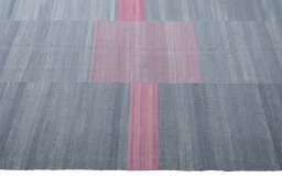 Close-up detail of New Kilim Kiasar rug from Iran / Persia showing Wool weave