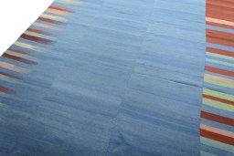 Surface texture of New Kilim Kiasar rug with natural Wool and intricate pattern