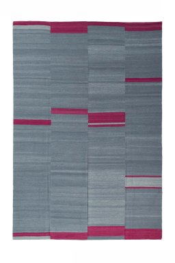 Full view of New Kilim Kiasar rug from Iran / Persia, 322 × 221 cm in Gray tones