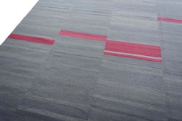 Surface texture of New Kilim Kiasar rug with natural Wool and intricate pattern