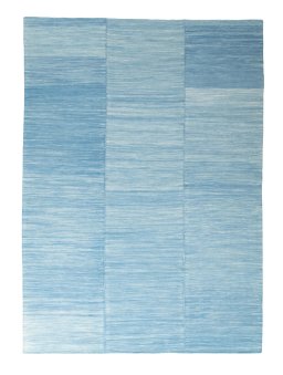 Full view of New Kilim Kiasar rug from Iran / Persia, 300 × 216 cm in Blue tones
