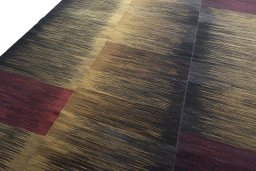 Surface texture of New Kilim Kiasar rug with natural Wool and intricate pattern