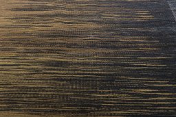 Backside of handmade New Kilim Kiasar rug showing knot structure and weave density