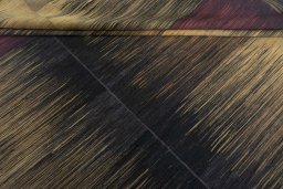 Full view of New Kilim Kiasar rug from Iran / Persia, 378 × 255 cm in Gray tones