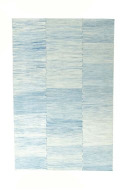 Full view of New Kilim Kiasar rug from Iran / Persia, 303 × 202 cm in Blue tones