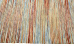 Close-up detail of New Kilim Kiasar rug from Iran / Persia showing Wool weave