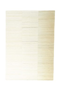 Full view of New Kilim Kiasar rug from Iran / Persia, 245 × 170 cm in Beige tones