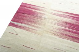 Surface texture of New Kilim Kiasar rug with natural Wool and intricate pattern