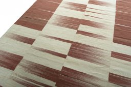 Surface texture of New Kilim Kiasar rug with natural Wool and intricate pattern