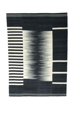 Full view of New Kilim Kiasar rug from Iran / Persia, 320 × 229 cm in Gray tones