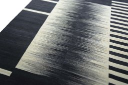 Surface texture of New Kilim Kiasar rug with natural Wool and intricate pattern