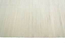 Close-up detail of New Kilim Kiasar rug from Iran / Persia showing Wool weave