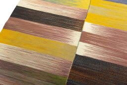 Surface texture of New Kilim Kiasar rug with natural Wool and intricate pattern