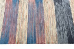 Close-up detail of New Kilim Kiasar rug from Iran / Persia showing Wool weave