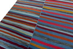 Surface texture of New Kilim Kiasar rug with natural Wool and intricate pattern